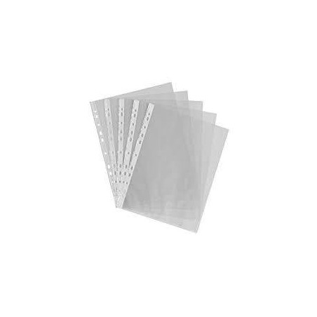 BUSTE TRASPARENTI FORATE A4 MY DESK 100my 50pz BUCCIA