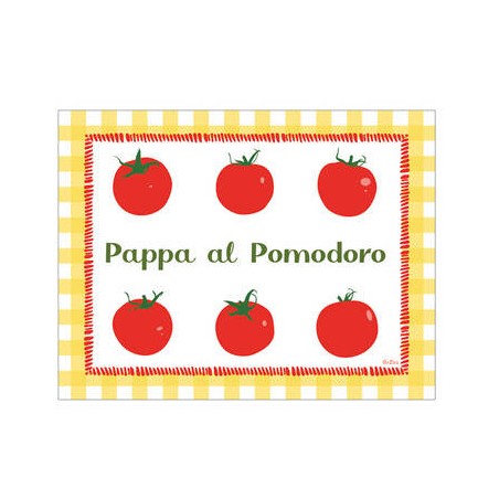 TOVAGLIETTE IN CARTA 43x33cm PAPPA AL POMODORO 4pz