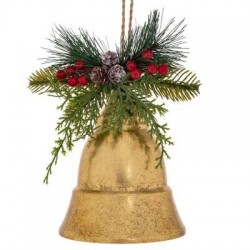 CAMPANA IN METALLO C/ DECORO PICKS 25x25x28cm