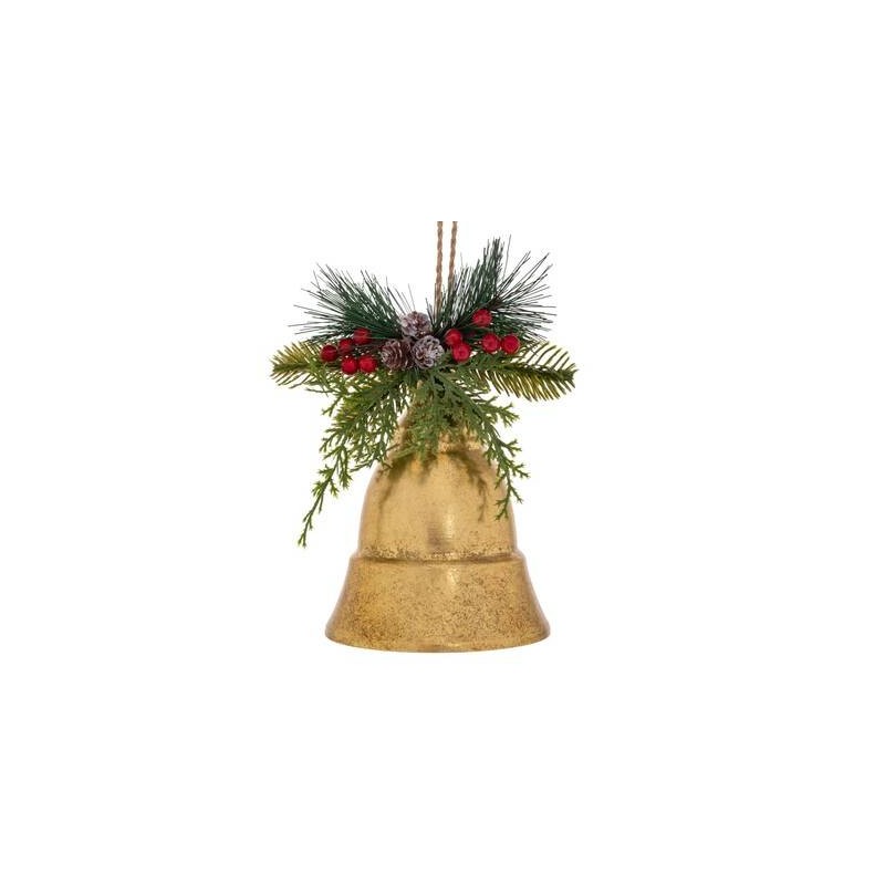 CAMPANA IN METALLO C/ DECORO PICKS 25x25x28cm