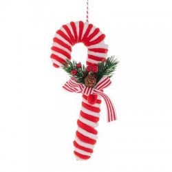 CANDY CANE IN TESSUTO 8x20cm 1pz