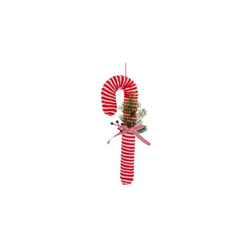 CANDY CANE IN TESSUTO 13x35cm 1pz