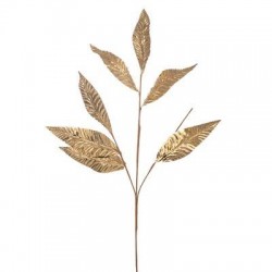 RAMO DORATO C/FOGLIE 75cm