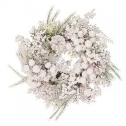 GHIRLANDA ø30cm GHIACCIO BIANCO