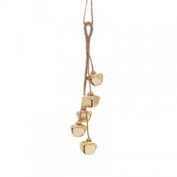 CAMPANELLE DA APPENDERE ORO 5pz