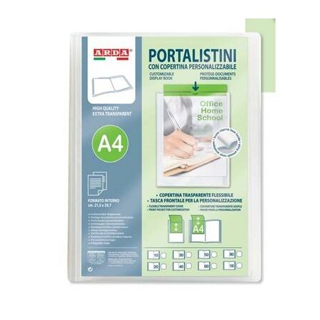 PORTALISTINI PERSONALIZZABILI BUSTE CRISTALLO 30pz