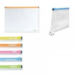 BUSTA C/ SOFFIETTO F.TO A4 34,5+3x25,5cm TRASCOLOR