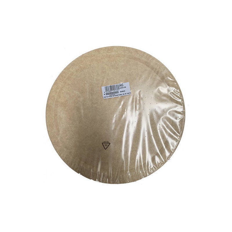 PIATTO PIZZA ø32 BIONATURAL KRAFT AVANA 10pz BIODEGRADABILE