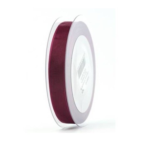 NASTRO ORGANZA mm15x50mt BORDEAUX