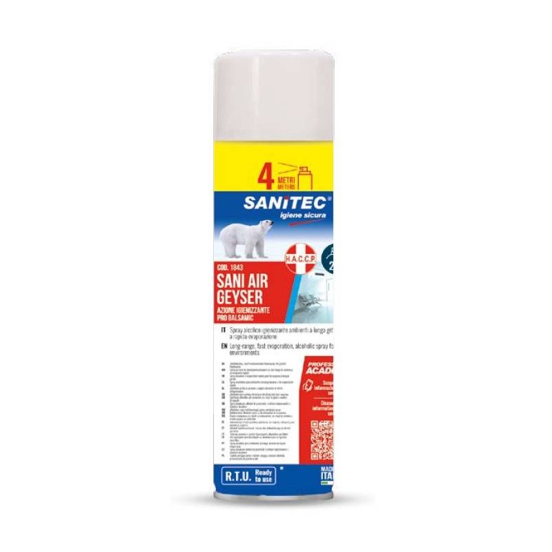 SANI AIR GEYSER 500ml IGIENIZZANTE AMBIENTI ALCOLICO SANITEC
