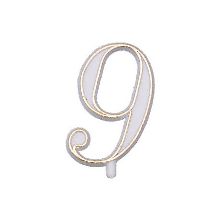 NUMERO 9 PLASTICA BASE OVALE