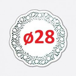 PIZZO PORCELLANATO TONDO ø28 10pz