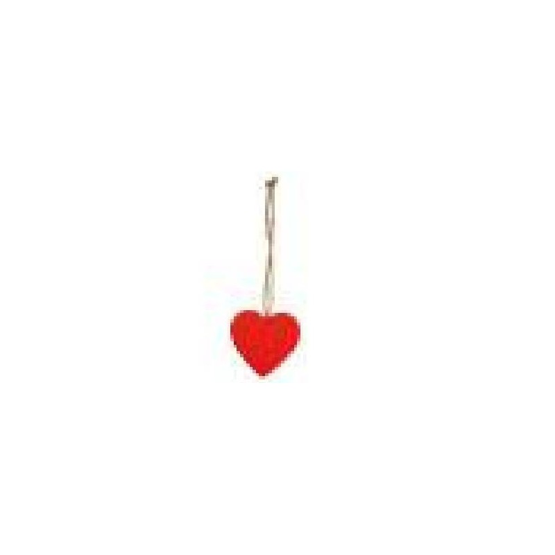 APPLICAZIONE CUORE LEGNO RED 2cm 24pz