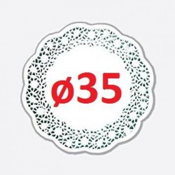 PIZZO PORCELLANATO TONDO ø35 100pz