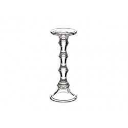 PORTACANDELE VETRO H.30cm ø12