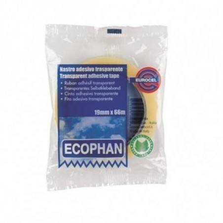 NASTRO ADESIVO mm19x66mt TRASPARENTE ECOPHAN