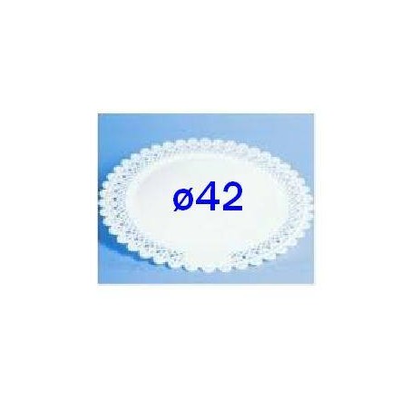 VASSOIO TRINATO BIANCO ø42 V.T.