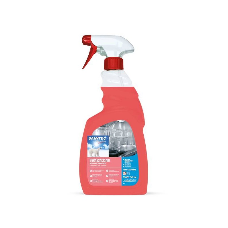 SGRASSACCIAIO INOX SN S6 DETERGENTE 750ml SANITEC