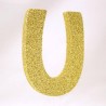 LETTERA POLISTIROLO GLITTER ORO mm120x90 U