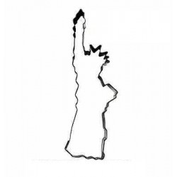 TAGLIABISCOTTI METALLO STATUA LIBERTà 1pz