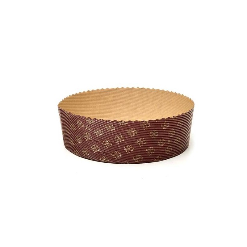 FORMA COTTURA PANETTONE BASSO 800gr ø200x65mm 5 PEZZI