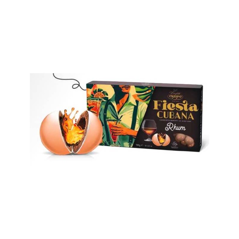 FIESTA CUBANA CONFETTI RIPIENI AL RHUM 500gr ARANCIONE