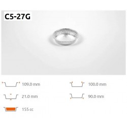 TEGLIA ALLUMINIO TONDA C527G 100pz ICONT