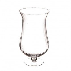 VASO VETRO OTTICO C/PIEDE H.40cm ø22,5cm 321-02-OPT