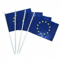 BANDIERINE EUROPA C/ASTA 50cm 24pz