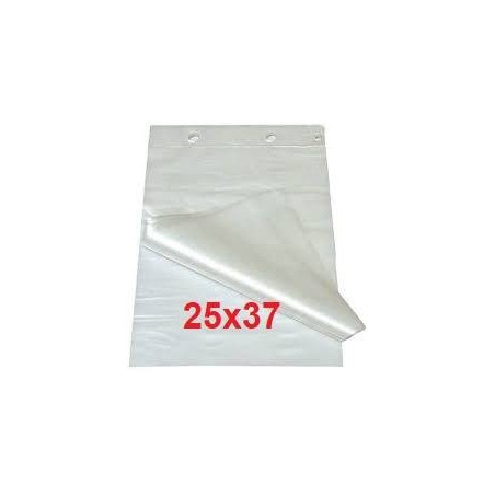 FOGLI HDPE CARTENE A STRAPPO 25x37cm 450 GRAMMI