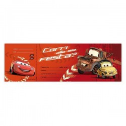 BLOCCHETTO INVITI CARS 10pz