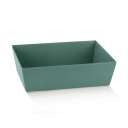 VASSOIO CONICO 23x17x8cm FIBRA VERDE