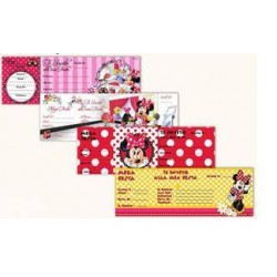 BLOCCHETTO INVITI MINNIE 15pz