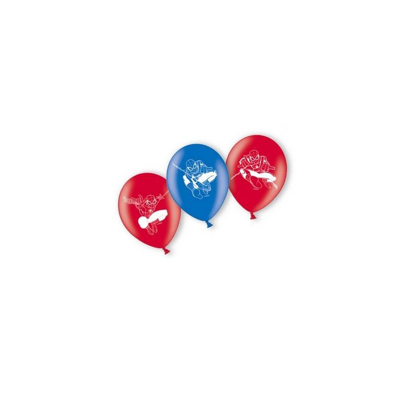 PALLONCINI LATTICE 23cm SPIDERMAN 6pz