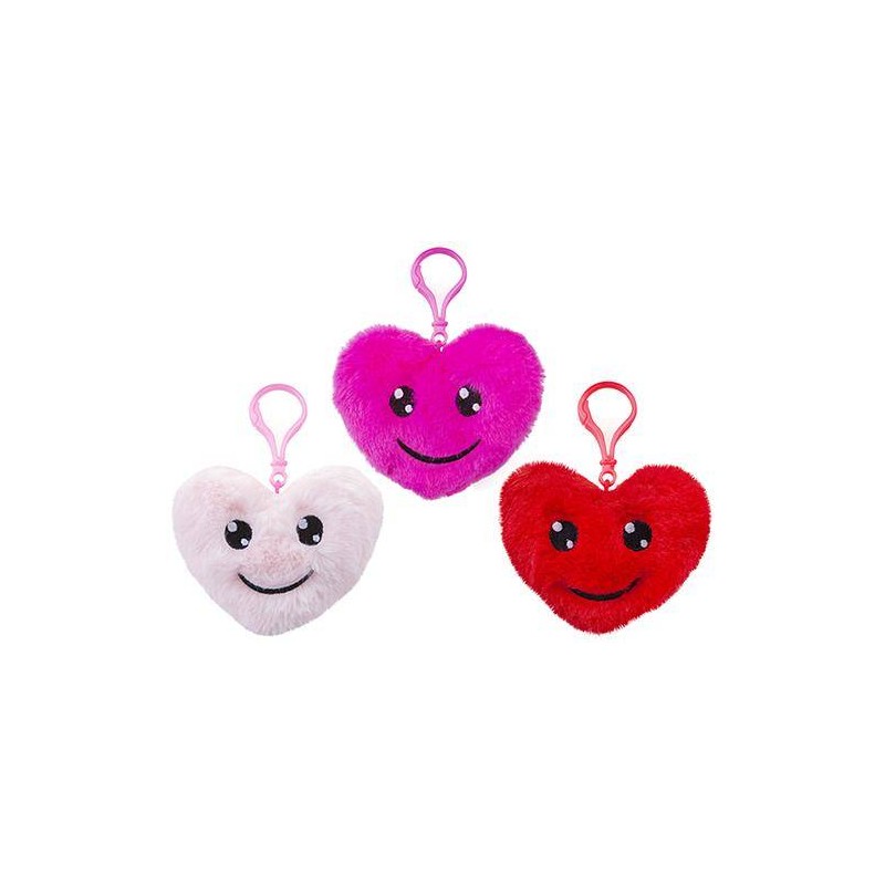 CUORICINO PELUCHE CON CLIP 12cm 1pz