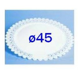 VASSOIO TRINATO BIANCO ø45 V.T.