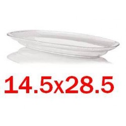 VASSOIO PROFITEROL CRISTALLO MIS.2 14,5x28,5cm