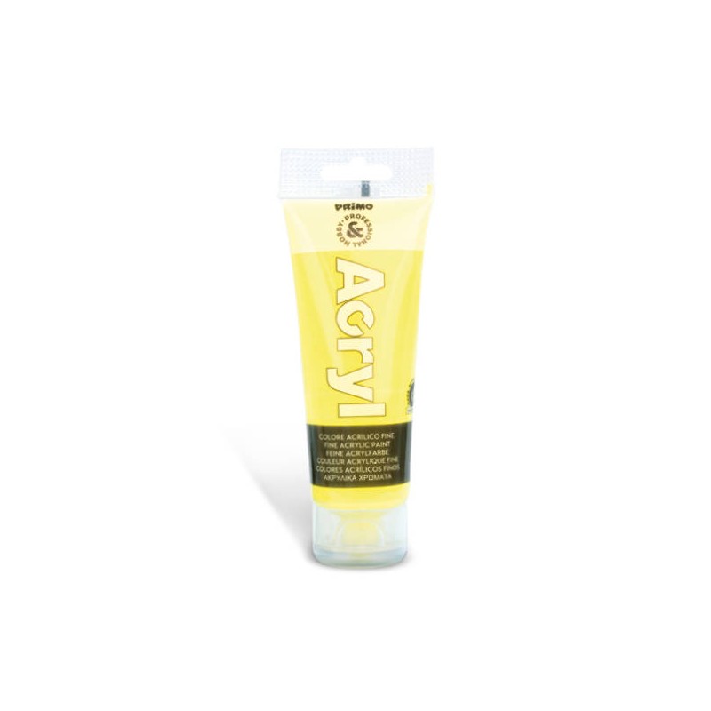 TUBETTO COLORE ACRILICO 75ml GIALLO FLUO 210 ACRYL PRIMO
