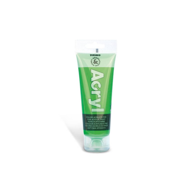 TUBETTO COLORE ACRILICO 75ml VERDE FLUO 610 ACRYL PRIMO