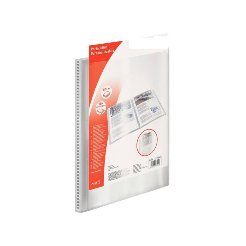 PORTALISTINO C/TASCA PERSONALIZZABILE MY DESK 23,8x31cm 60 BUSTE
