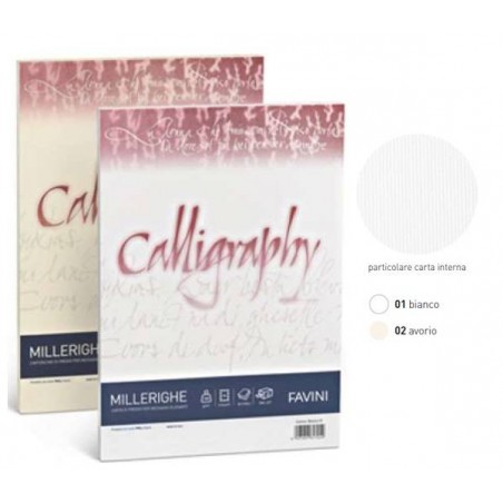 CARTA A4 MILLERIGHE 200gr RISMA 50fg AVORIO
