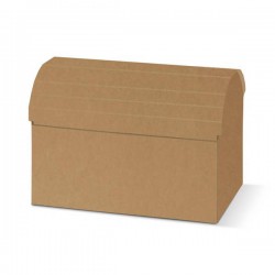 SCATOLA BAULETTO AVANA LISCIA 10x7x7,5cm 10pz