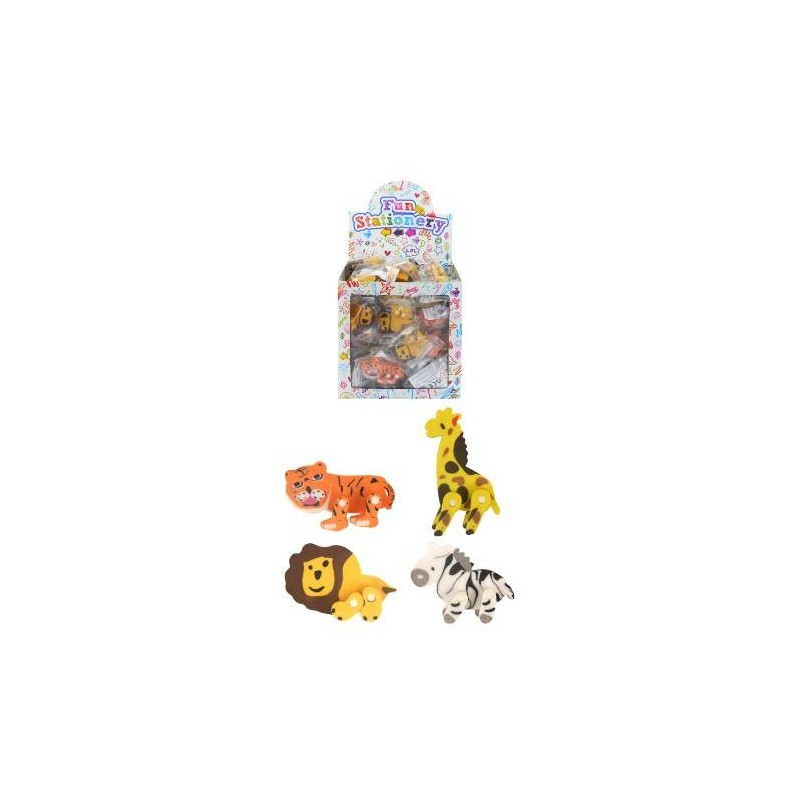 GOMMA AIMALETTI DELLA GIUNGLA 5cm assortiti 1pz