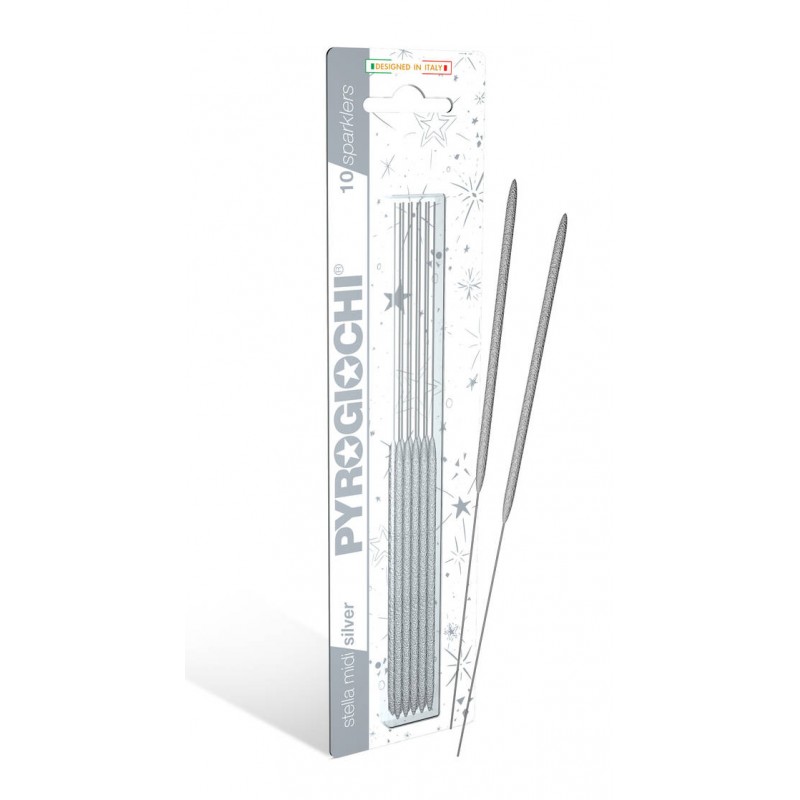 STELLINA SCINTILLANTE MIDI ARGENTO 10pz