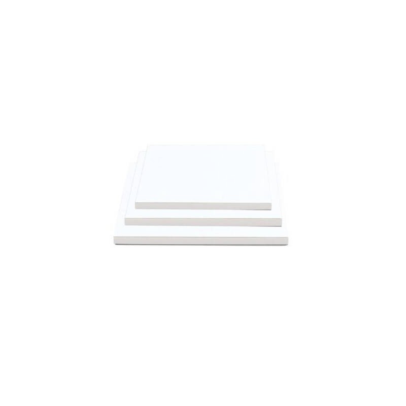 SOTTOTORTA CAKE BOARD QUADRATO 25x25x1,2cm BIANCO