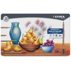 PASTELLI LYRA REMBRANDT POLYCOLOR 36pz SCATOLA MET.