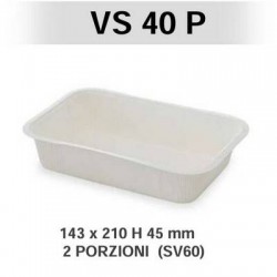 VASCHETTE CELLULOSA+PET TERMOSALDABILI VS40P 210x143x40mm 100pz AUTOPAC