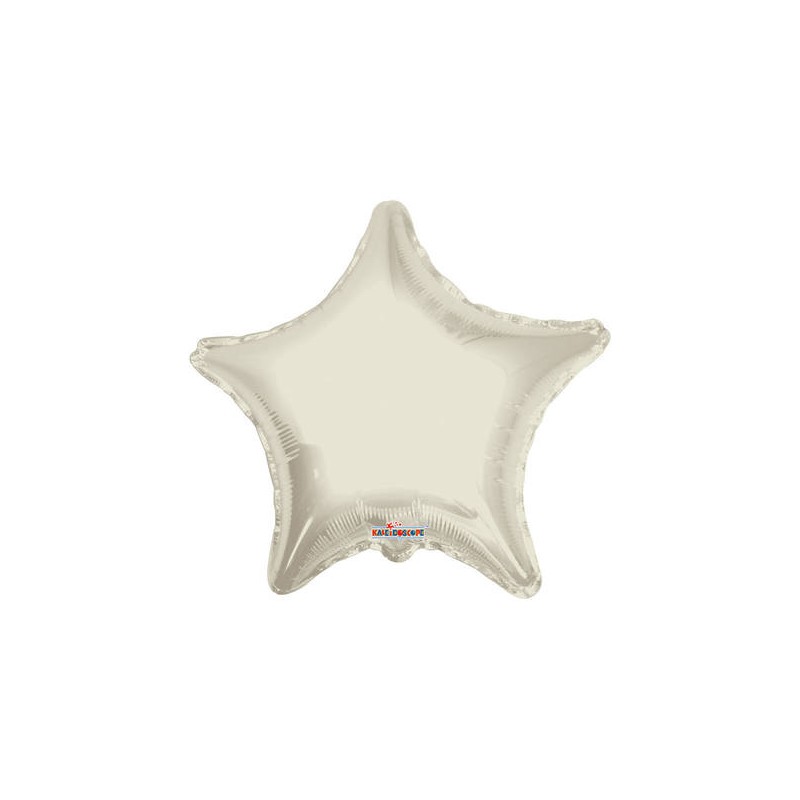PALLONE MYLAR STELLA 18'' 45cm AVORIO RC