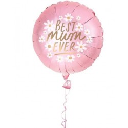 PALLONE MYLAR 19 50cm BEST MUM EVER MIGLIOR MAMMA