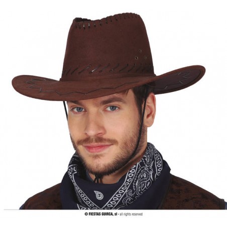 CAPPELLO COW BOY FELTRO MARRONE CHIARO